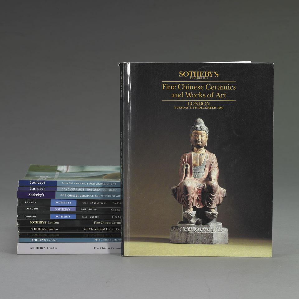 Sotheby’s London, 1990-2006, Twelve Volumes on Chinese Art