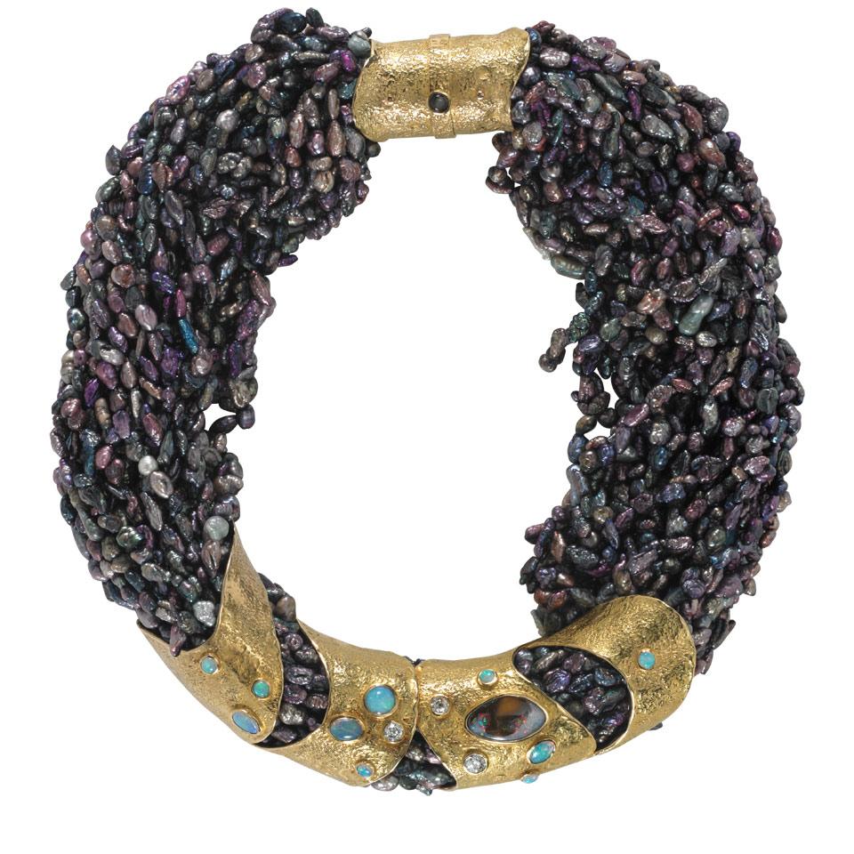 Karl Stittgen 30 Strand Multi-Coloured Freshwater Pearl Necklace