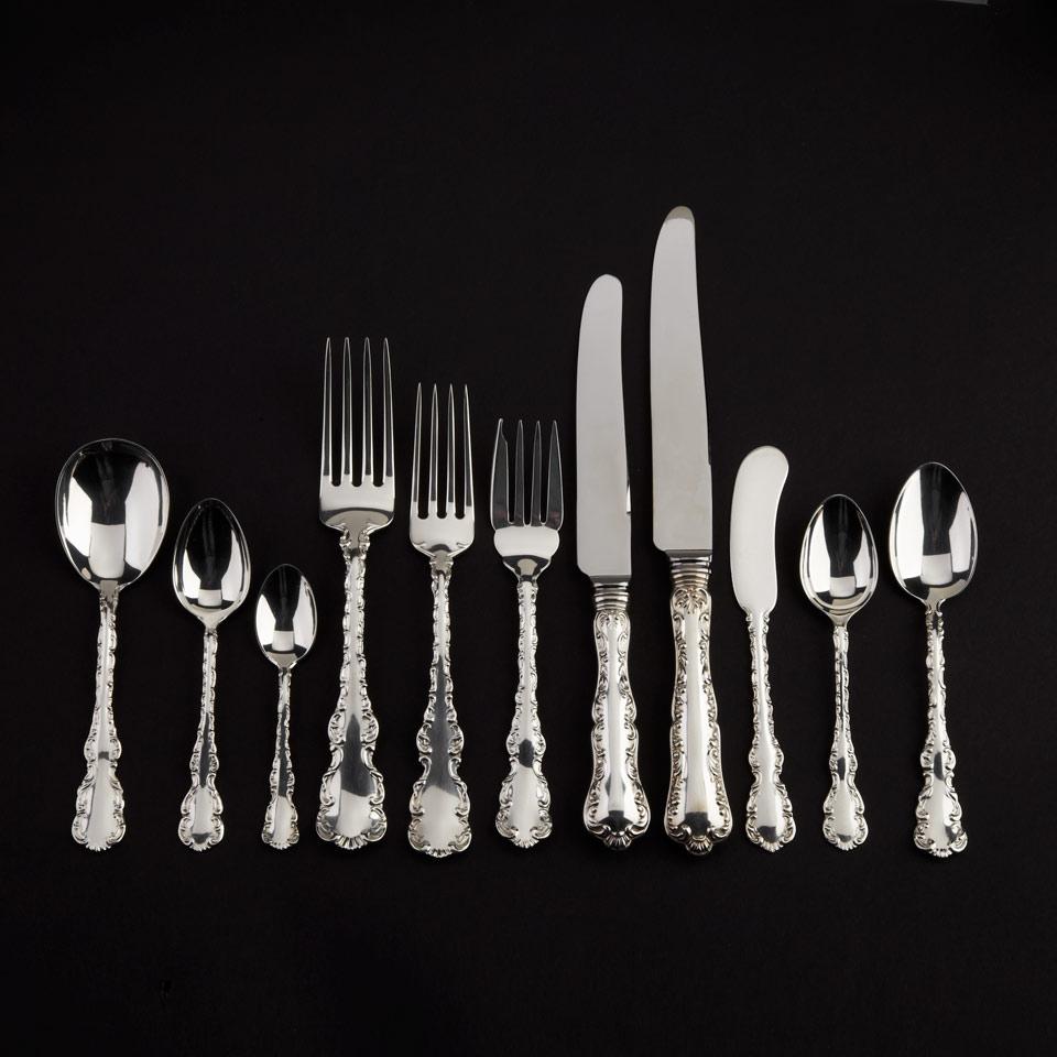 Canadian Silver ‘Louis XV’ Pattern Flatware, Henry Birks & Sons, Montreal, Que. and Roden Bros., Toronto, Ont., early 20th century