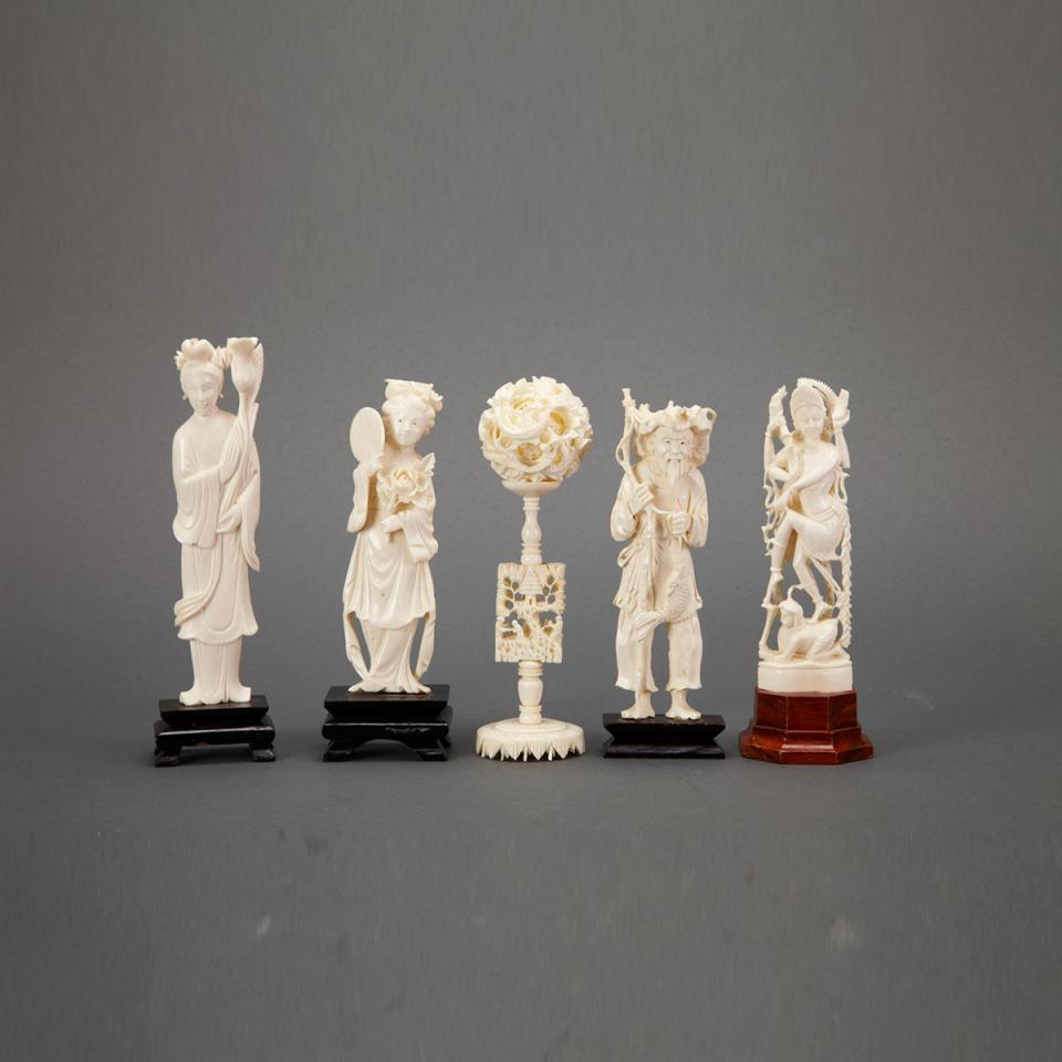 Nine Ivory Carvings