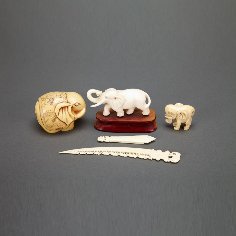 Nine Ivory Carvings