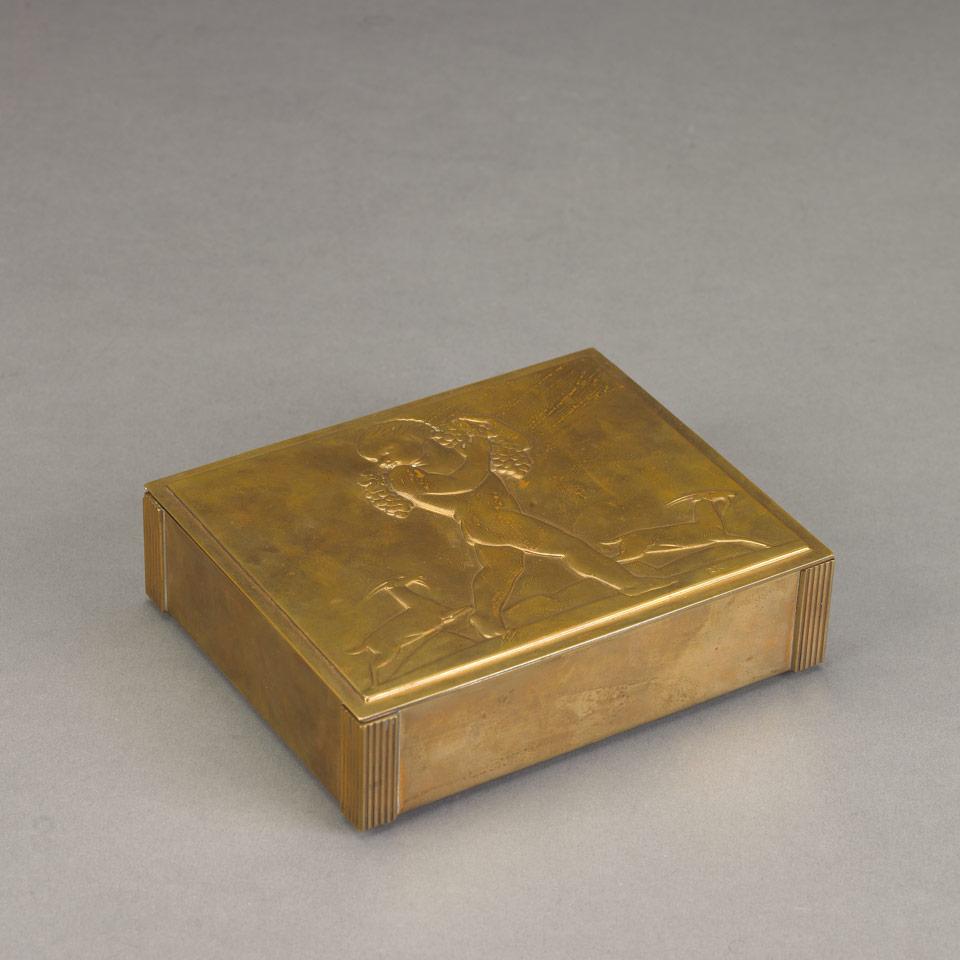 ‘Bacchus’ Bronze Box, Rockwell Kent, 1920’s